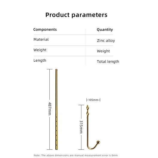 Adjustable Hook Set Golden LOCKINK Anal 3867 AllNight 0115